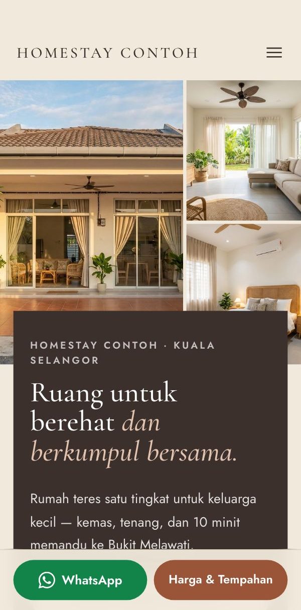 Gaya Lensa: jalur tiga gambar dengan panel tajuk